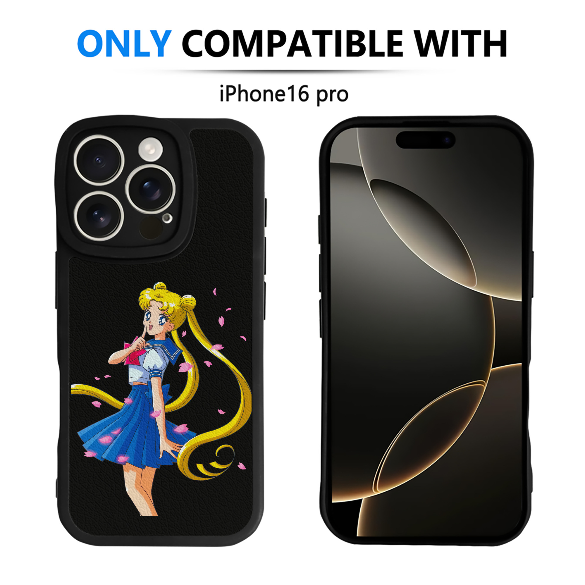 （画像用） 美少女戦士セーラームーン 愛野 美奈子 あいの みなこ Sailor Moon Aino Minako 【iPhone 16シリーズ対応】シリコンスマホケース（レザー調） 材質：シリコン